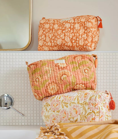 Beauty case in cotone stampato - Arushi Pumpkin