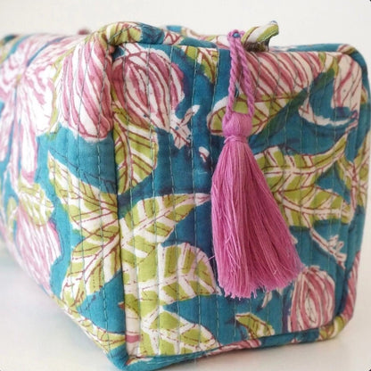 Beauty case in cotone stampato n. 87