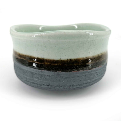 Ciotola giapponese in ceramica, blu, marrone e grigio - BURURAIN