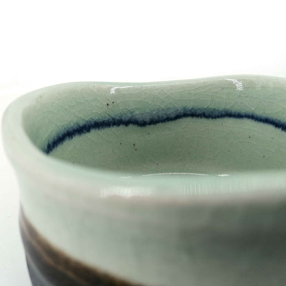 Ciotola giapponese in ceramica, blu, marrone e grigio - BURURAIN