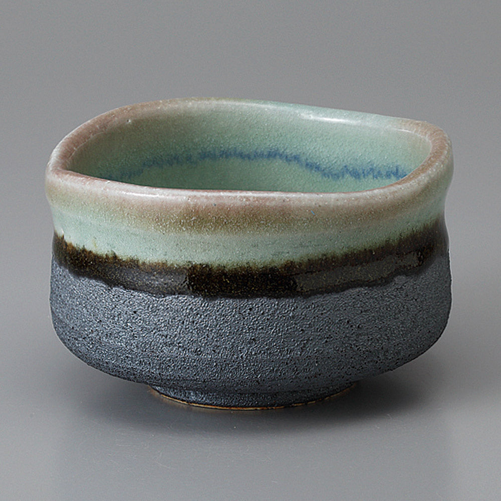 Ciotola giapponese in ceramica, blu, marrone e grigio - BURURAIN