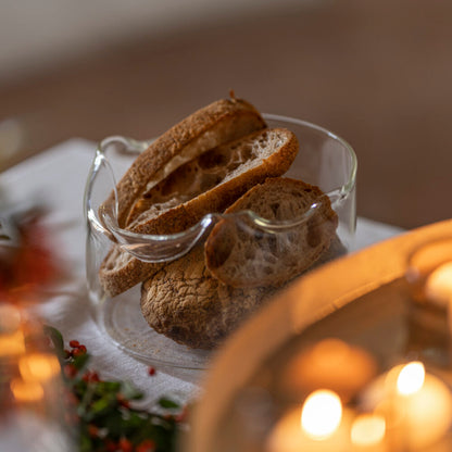 SHAPELESS - Portapane in vetro borosilicato - Knindustrie