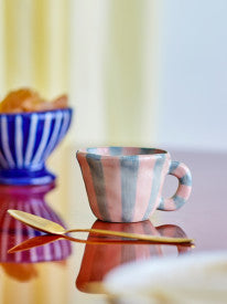 Tazza NINI - Righe azzurre e rosa
