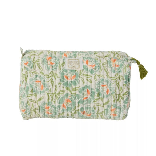 Beauty case in cotone stampato -  Petunia Blue