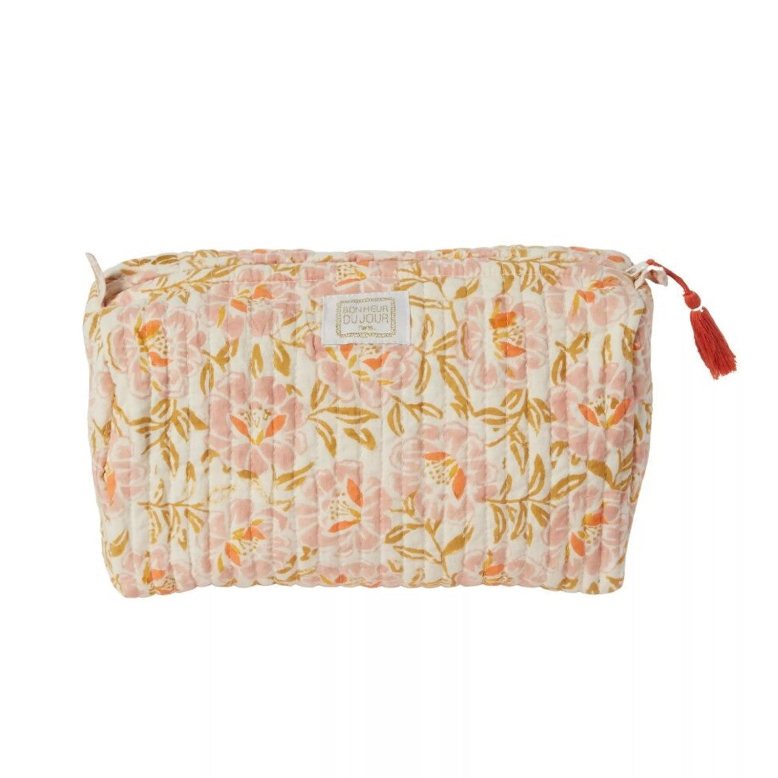 Beauty case in cotone stampato - Petunia Rose