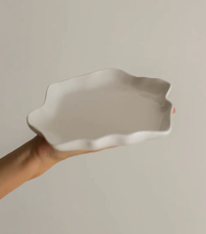 Piatto per il dolce o l'antipasto - Collezione White Lotus