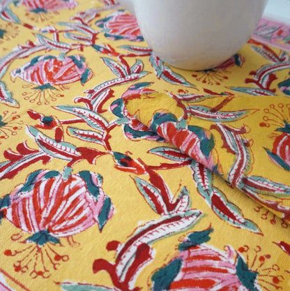 Set - 1 Tovaglietta ed 1 tovagliolo "Indi Yellow"