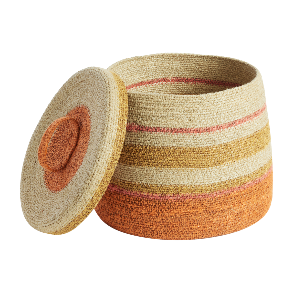 Cestino Scatola S - Arancione/Mais - dim. 26 × 26 × 21 cm