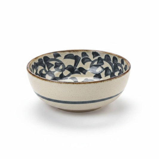 Ciotola per insalata con design stilizzato di polpo in ceramica giapponese