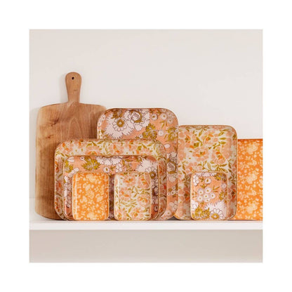 Vassoio Tiny in metallo smaltato - Petunia Rosa - dim. 15,50 x 11,50 cm