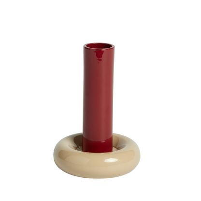 Portacandela Donut L - Bordeaux