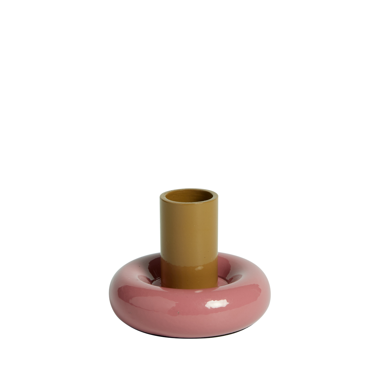 Portacandela Donut S - Palissandro