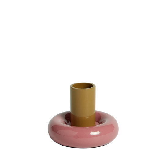 Portacandela Donut S - Palissandro
