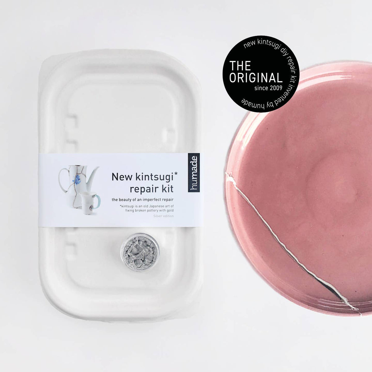 Kit Kintsugi argento - Riparazione ceramica fai da te