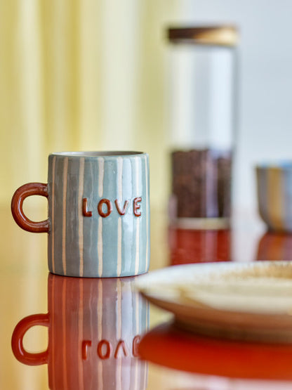 Tazza LOVE DAD - Gres azzurro
