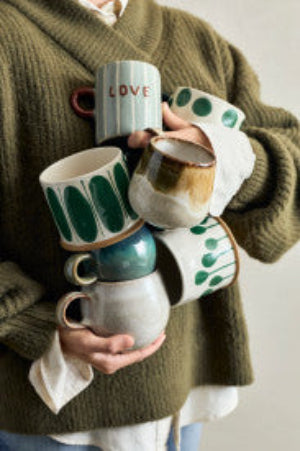 Tazza LOVE DAD - Gres azzurro