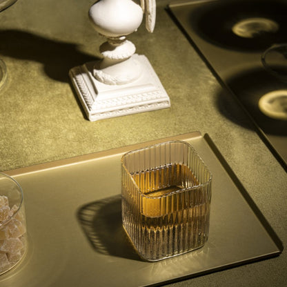 VASSOIO STORM CHAMPAGNE - Vassoio 40x20 cm - color CHAMPAGNE - Design: Ivan feat.kn