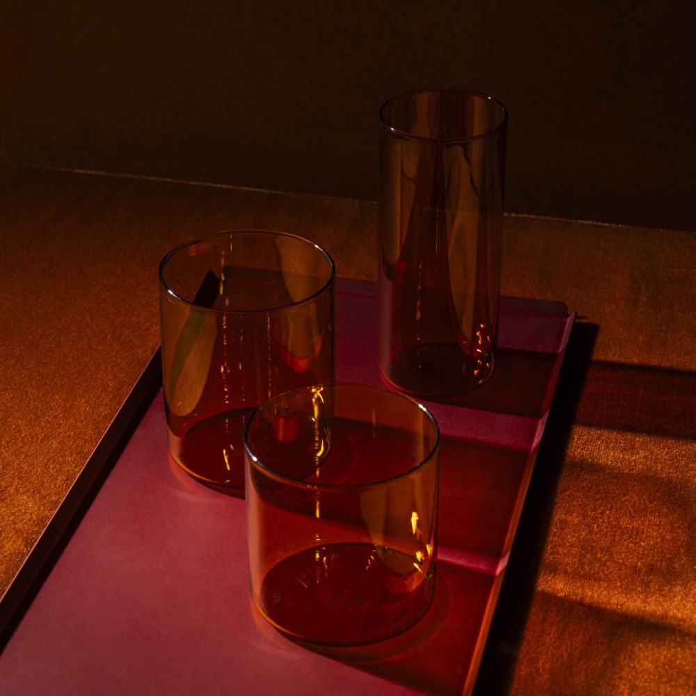 VASSOIO STORM ROSSO - Vassoio 20x20 cm - colore ROSSO - Design: Ivan feat.kn