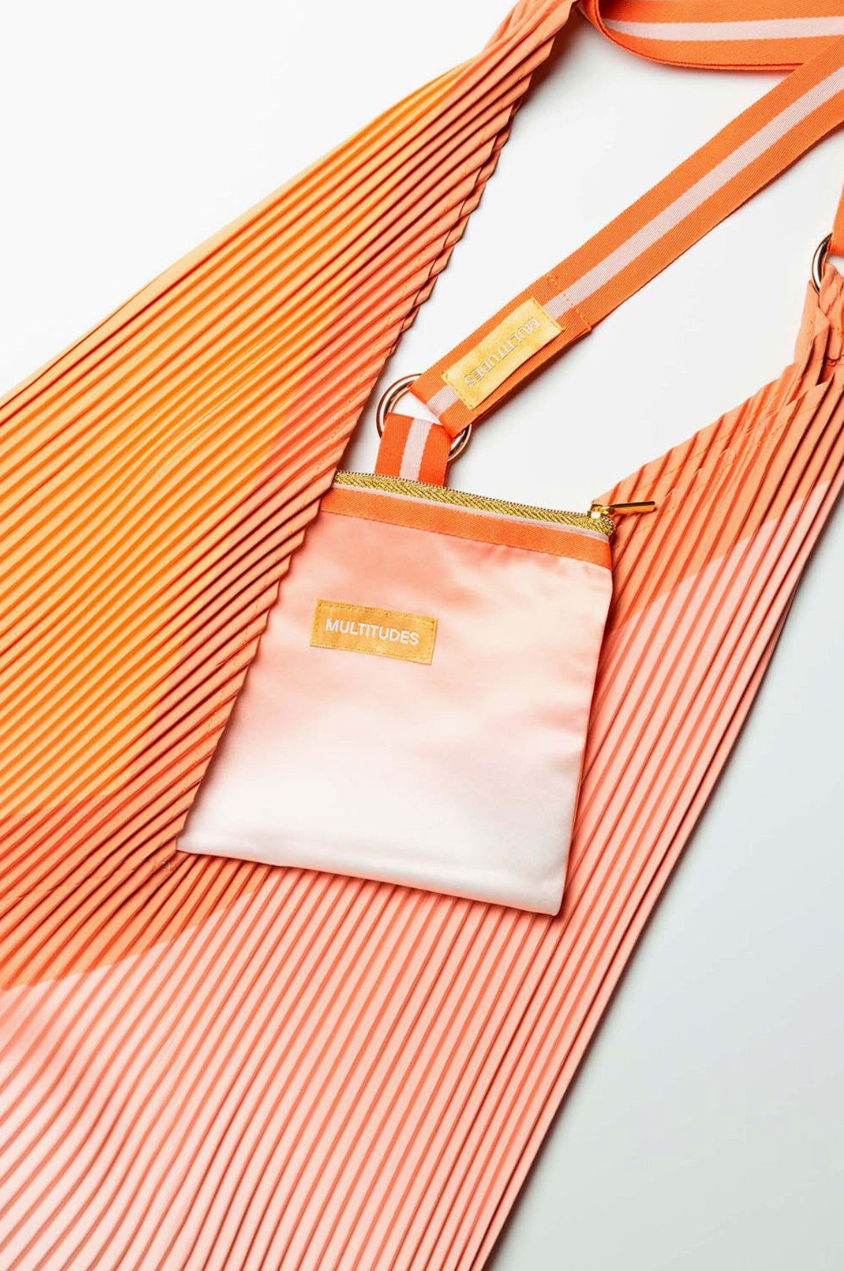 Pochette in raso plissettato - modello NUDE