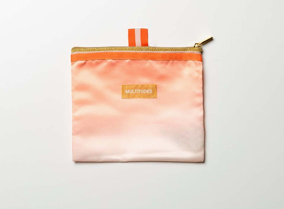 Pochette in raso plissettato - modello NUDE