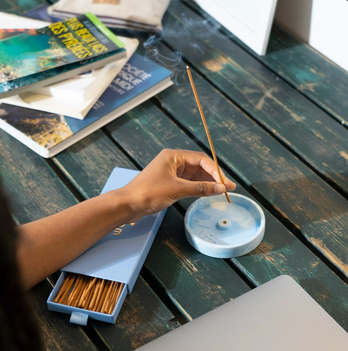 Bloom - Portaincenso in cemento artigianale - colori vari