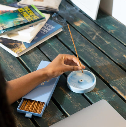 Bloom - Portaincenso in cemento artigianale - colori vari