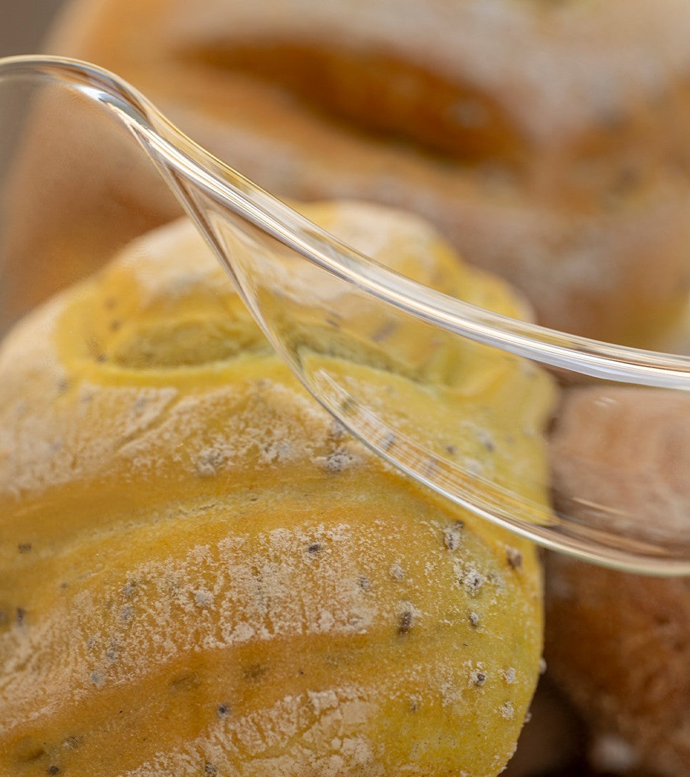 SHAPELESS - Portapane in vetro borosilicato - Knindustrie