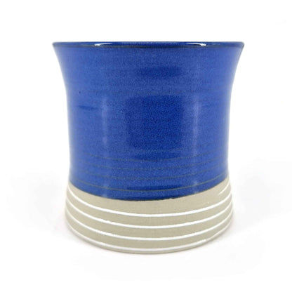 Tazza da tè giapponese svasata in ceramica blu - SHIROI SEN