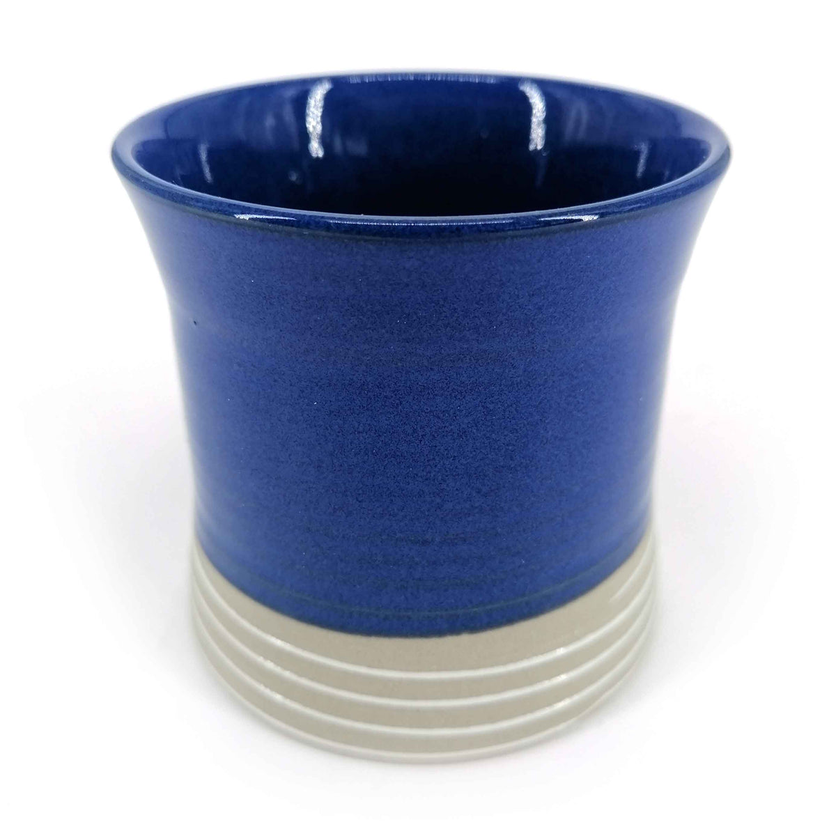 Tazza da tè giapponese svasata in ceramica blu - SHIROI SEN