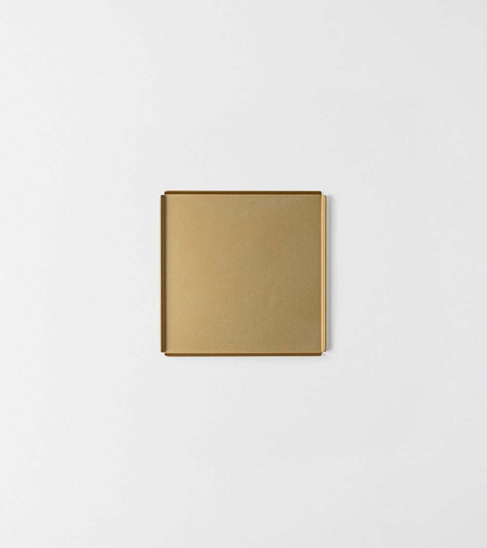 VASSOIO STORM CHAMPAGNE - Vassoio 20x20 cm - color CHAMPAGNE - Design: Ivan feat.kn