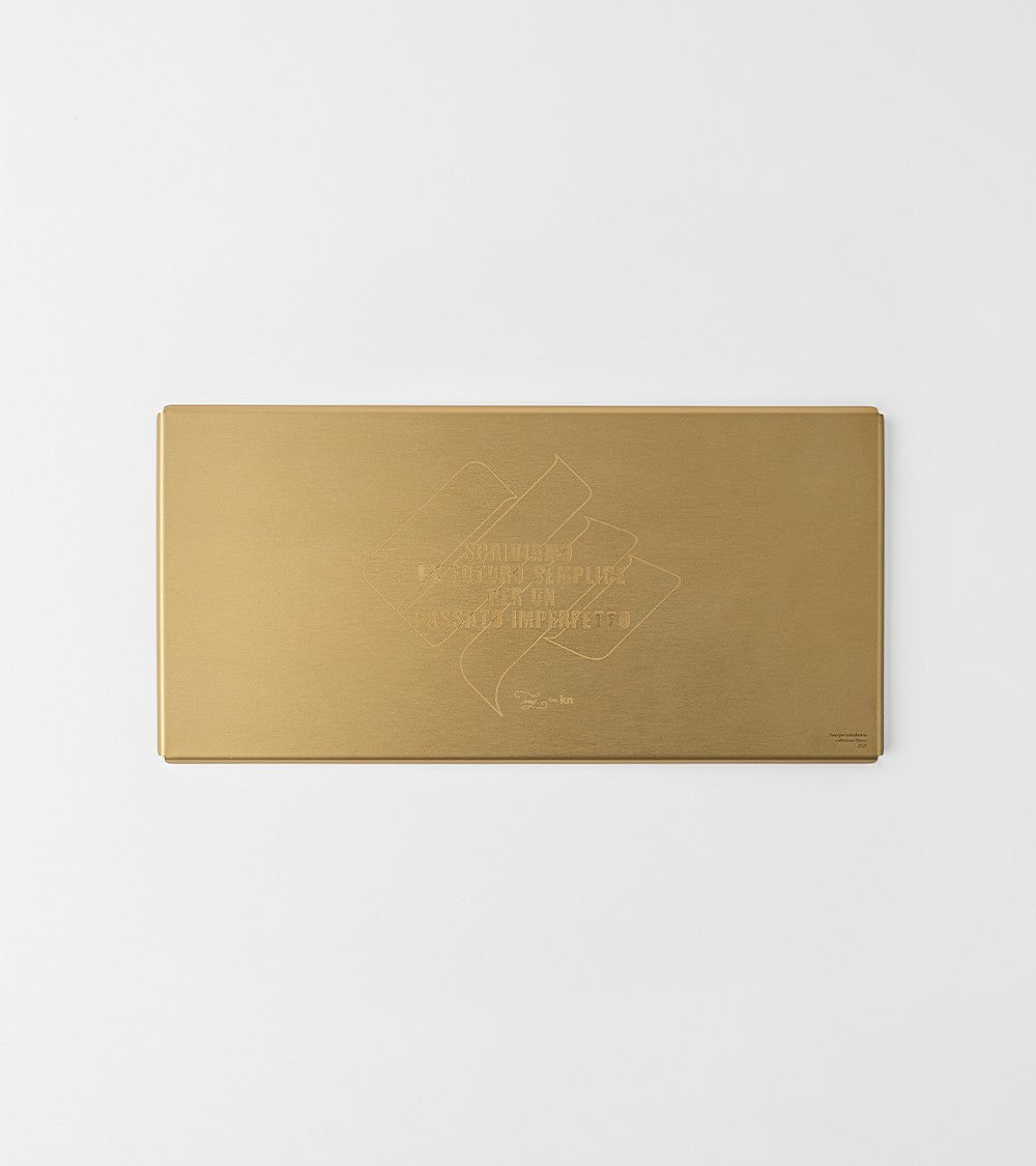 VASSOIO STORM CHAMPAGNE - Vassoio 40x20 cm - color CHAMPAGNE - Design: Ivan feat.kn