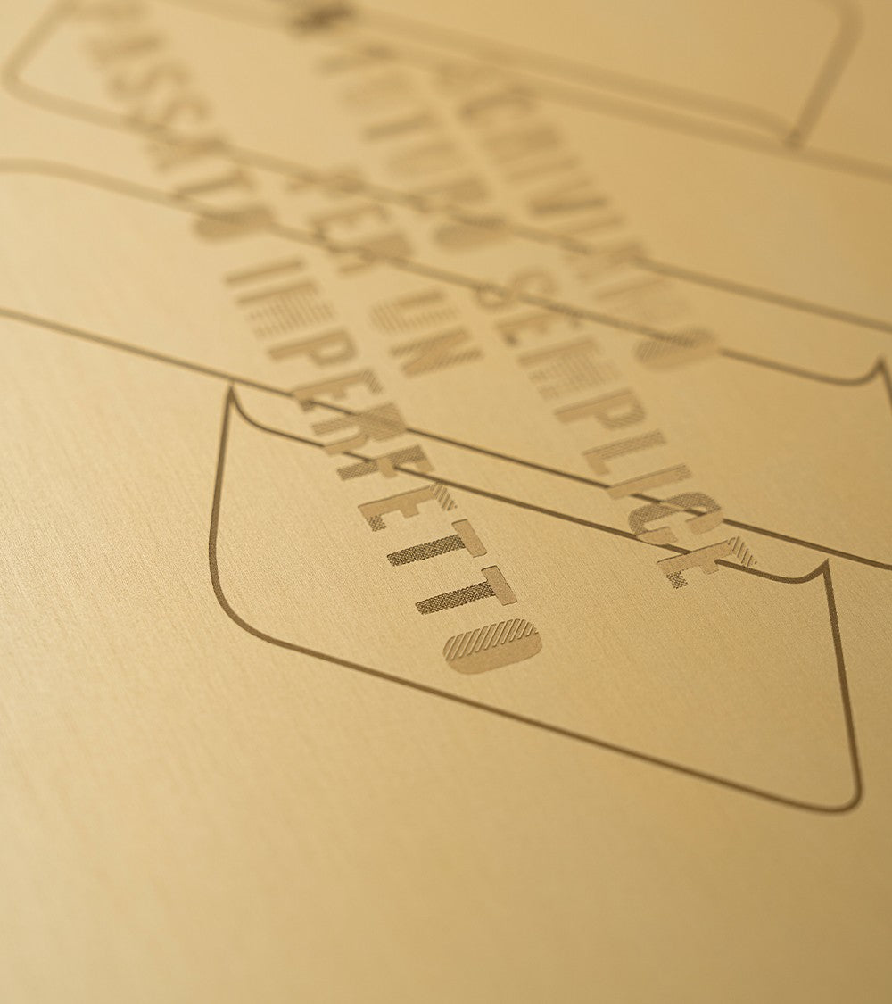 VASSOIO STORM CHAMPAGNE - Vassoio 40x20 cm - color CHAMPAGNE - Design: Ivan feat.kn