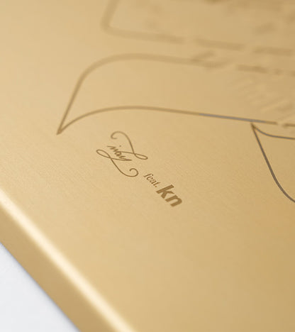 VASSOIO STORM CHAMPAGNE - Vassoio 20x20 cm - color CHAMPAGNE - Design: Ivan feat.kn