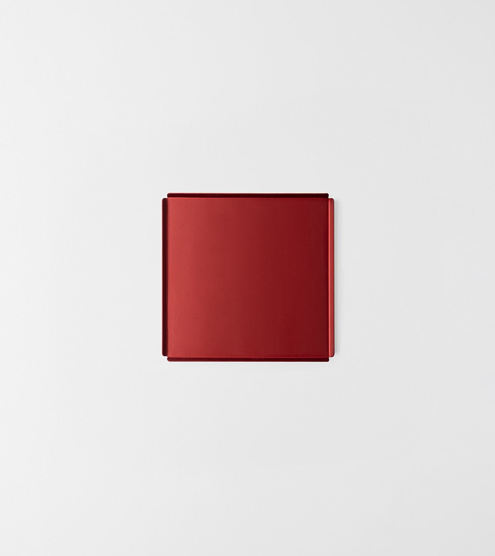 VASSOIO STORM ROSSO - Vassoio 20x20 cm - colore ROSSO - Design: Ivan feat.kn