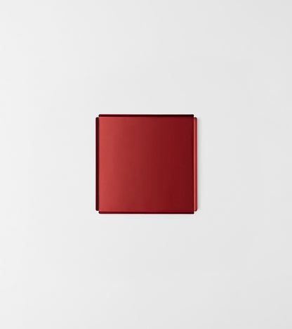 VASSOIO STORM ROSSO - Vassoio 20x20 cm - colore ROSSO - Design: Ivan feat.kn