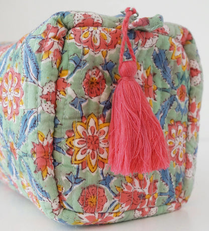 Beauty case in cotone stampato n. 65