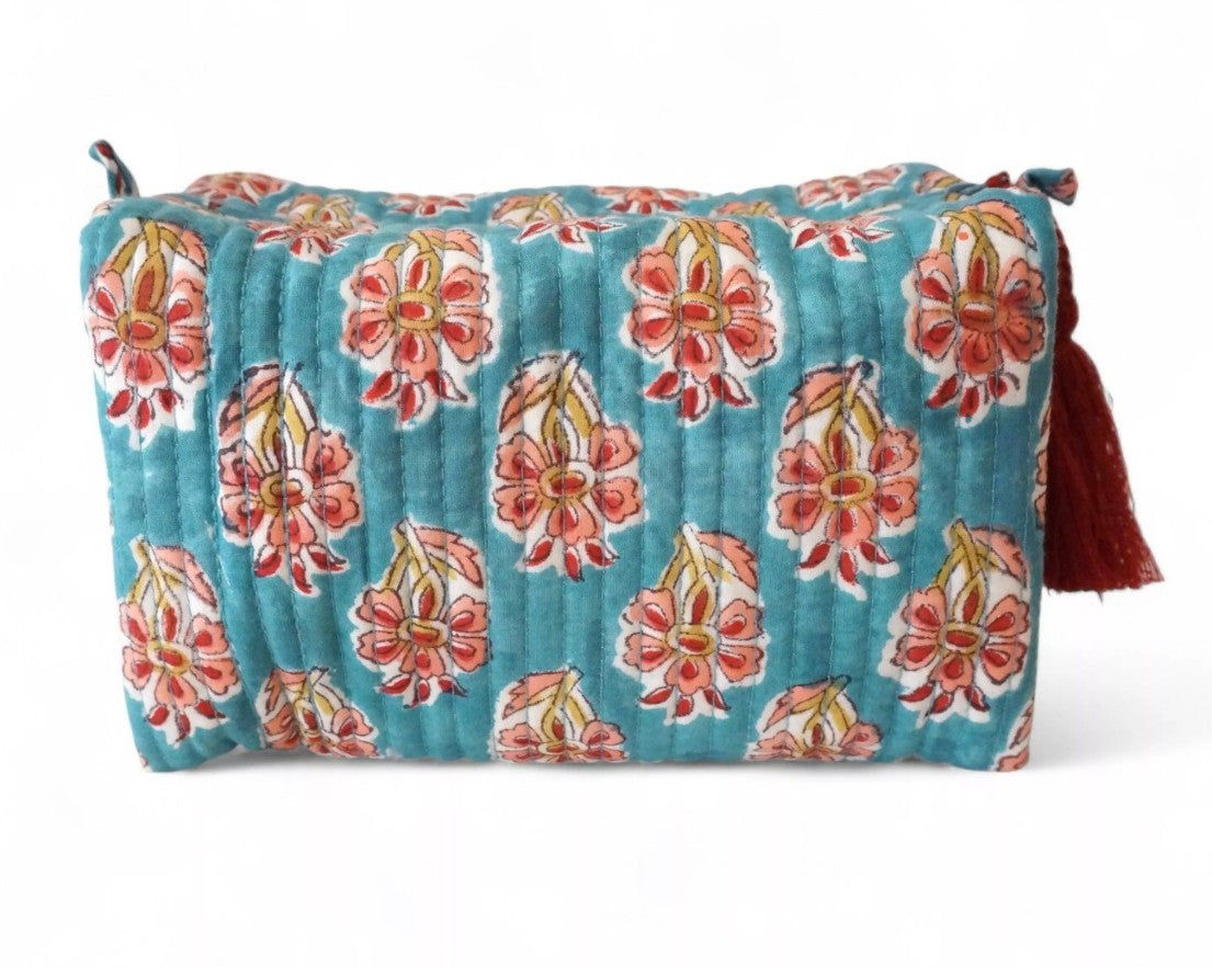 Beauty case in cotone stampato n. 83