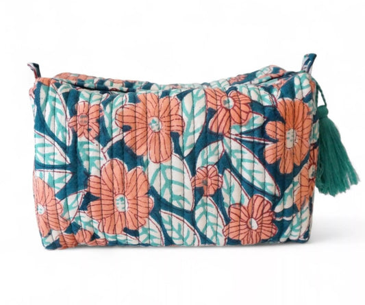 Beauty case in cotone stampato n. 90